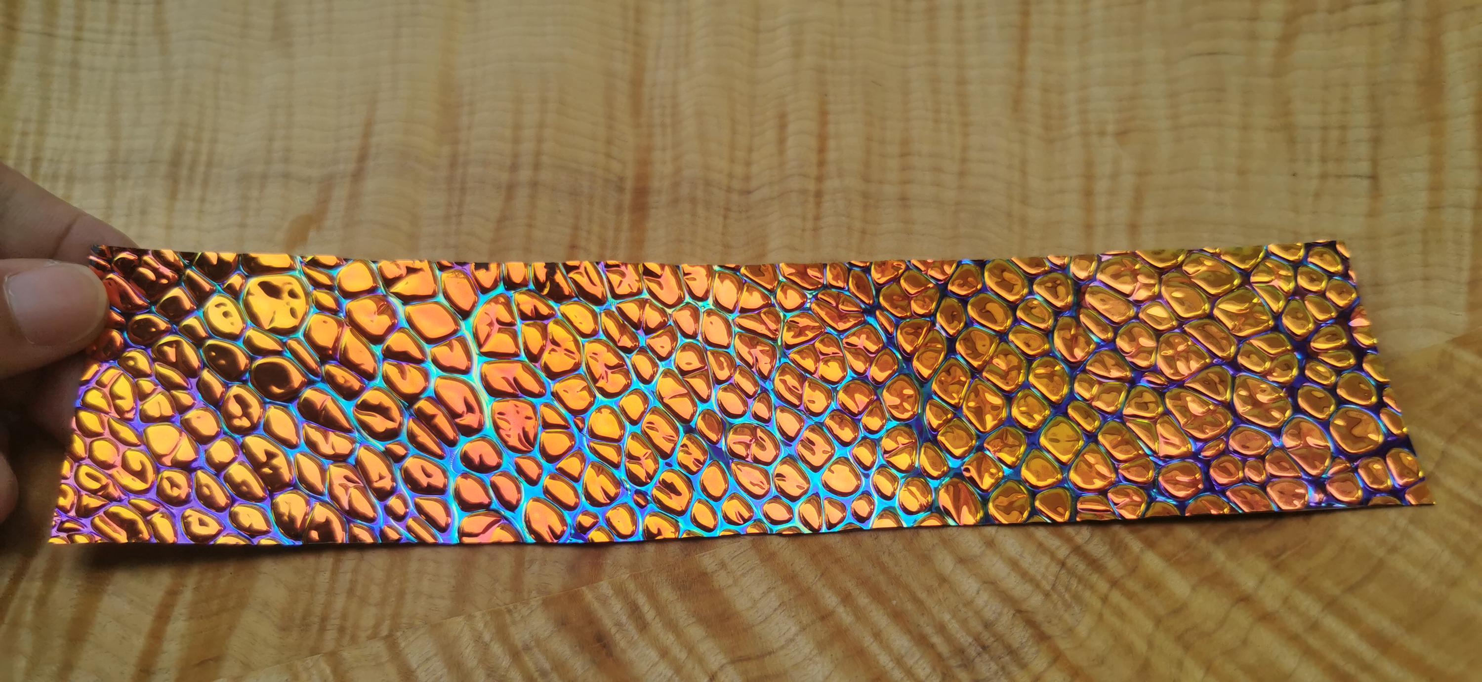 Dichroic Film Red-orange, Ring Inlay, Resin Art - Etsy