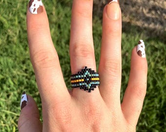 Southwestern Beaded Ring