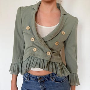 Vintage Armani Ruffle Tulle Jacket
