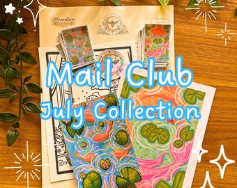 Snail Mail Print Club July Collection – Art Prints, Stickers, Colouring Page