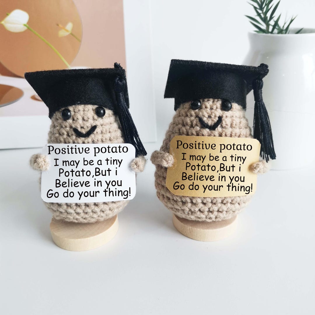 Graduation Potato Graduation Positive Pickle With Stand, Graduation Potato Keepsake ...
