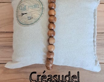 Olive wood beaded bracelet