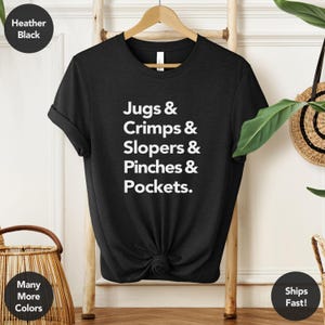 The Rock Climber | Climbing Shirt, Climbing Holds, Rock Climbing Gift, Bouldering Gift, Rock Wall, Climbing Kid, Jug, Rock Climber, Crimp