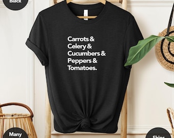 The Healthy Snack | Veggie Shirt, Healthy Eating, Gifts for Healthy People, Organic, Vegetarian Shirt, Vegan Shirt, Gifts for Snackers