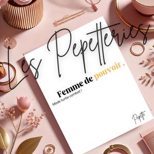 Carte de Motivation Féminine - Affirmation Positive "Femme de Pouvoir"