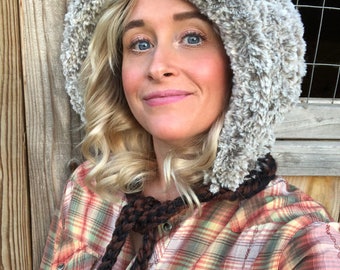 Faux fur hood