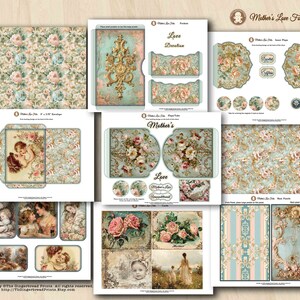 Mother's Love Folio the Add-on Kit for the Journal Printable Kit for Junk Journal Scrapbooking Bullet Journal TheGingerbreadPrints image 5