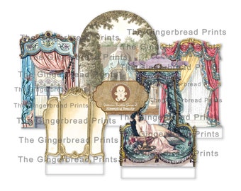 Sleeping Beauty Victorian Beauties Series Themed Journal Kit Printable Collage sheets for Scrapbooking Junk Journal TheGingerbreadPrints