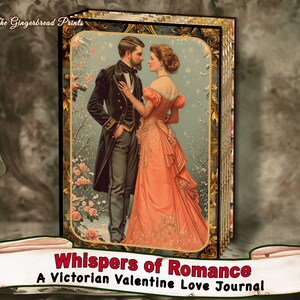 Sussurri di romanticismo - Un kit digitale di San Valentino vittoriano Love Journal Junk Journal Pagine del diario Download istantaneo TheGingerbreadPrints
