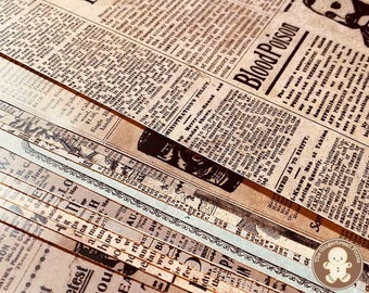 Old Newspapers 12 Different Retro Newspapers Digital Download Images for Scrapbooking Bullet Junk Journal designs TheGingerbreadPrints