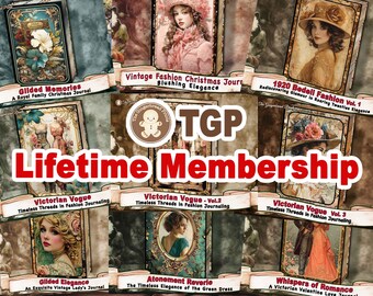 TGP Lifetime Membership Download ALL Current and Future TGP Designs in our Shop No Expiration Date Bonus Image Bundles TheGingerbreadPrints