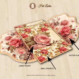 Hut Damen Folio Version 2 Printable Kit für Junk Journal Scrapbooking Bullet Journal TheGingerbreadPrints