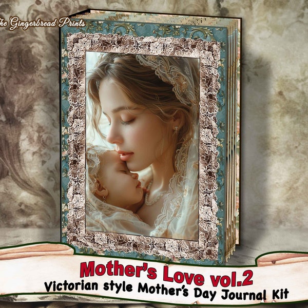 Mother's Love vol.2  Victorian Mother's Day Journal Printable Kit download TheGingerbreadPrints