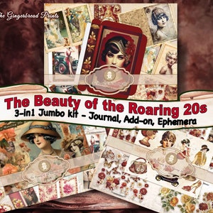 Kit Jumbo La Belle des années 20 folles Les 3 kits sont inclus Imprimable Téléchargement instantané TheGingerbreadPrints