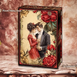 Kit imprimable de journal de Noël romantique Téléchargement instantané à imprimer pour créer un journal indésirable en papier TheGingerbreadPrints