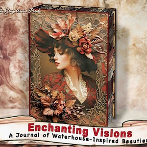 Enchanting Visions - A Journal of Waterhouse-Inspired Beauties Kit para impressão Kit digital Lixo / diário de arte Scrapbooking TheGingerbreadPrints