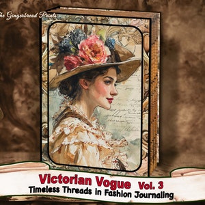Victorian Vogue Vol.3 - Hilos atemporales en Fashion Journaling Junk Journal kit digital Journal Pages Descarga instantánea TheGingerbreadPrints