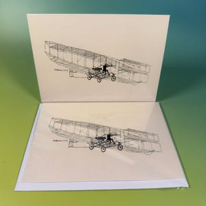 La fléchette argentée - 5 x 7 cartes artistiques sur l'histoire de l'aviation | Carte de voeux du Cap-Breton | Hommage à Baddeck Alexander Graham Bell