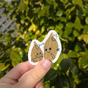 Adesivo fofo de mãe de cardamomo para presente de novas mães | Adesivo peculiar para laptop | Presente ideal para o Dia das Mães ou para amantes da gastronomia e plantas para decorar