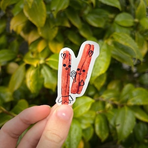 Adesivo fofo de mamãe com canela | Arte Cottagecore para laptops, garrafas e diários | Presente de dia das mães, amante de comida e plantas, presente para nova mamãe