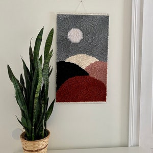 Locker hooked landscape tapestry wall hanging No 32