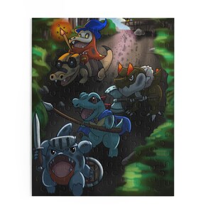 Puzzle Pokemon Chomp Adventure Squad dla dzieci, rodzinna rozrywka, wyjątkowe prezenty, niezbędne na wieczór gier, angażująca rozrywka w pomieszczeniach