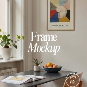 Frame Mockup, Poster Mockup, Interior Mockup, Scandinavian Mockup, Wood Frame Mockup, Vertical Frame Mockup, Realistic Frame Mockup