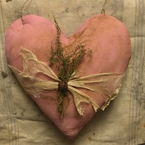 primitive Valentines Door Hanger