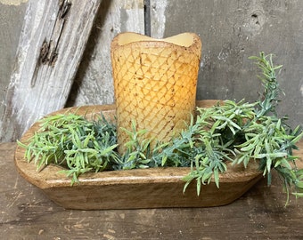 Primitive Wooden farmhouse wooden dough bowl