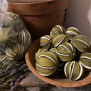 Primitive Whole Dried Lime Bowl Fillers Set of 3,6,10 or 20 Bag