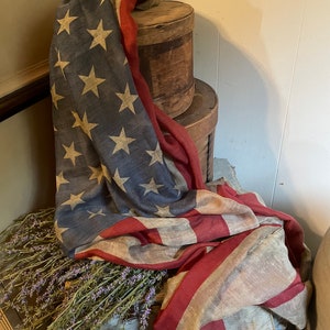 Primitive Americana Flag Scarf