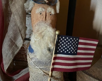 Primitive Grungy Sam Doll 18x5
