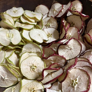 Primitive Dried Red/Green Apple Slices Bowl Fillers Set of 20 or 50