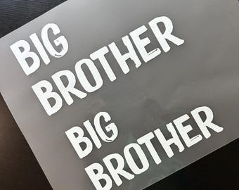 Big Brother | Little Brother | Big Bro | Little Bro - DTF Transfer for T-Shirts | DTF Prints T-Shirts