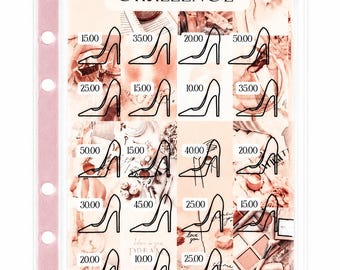 500 Dollar Savings Challenge Cash Binder Insert Budget Tracker