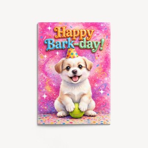 UAL Puppy Birthday Card | Watercolour + Goache Birthday Gift for Him or Her • FBC