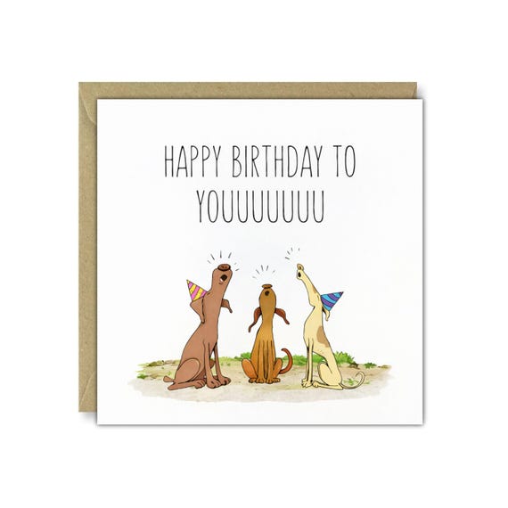 Dog Birthday Card • FBC Square Gloss 280gsm