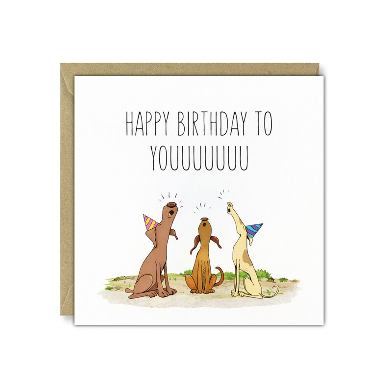 Dog Birthday Card • FBC Square Gloss 280gsm image 1