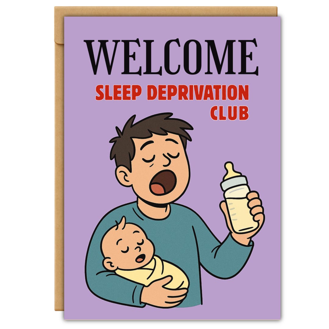 Baby Shower Card - Welcome to the Sleep Deprivation Club | Federal ...