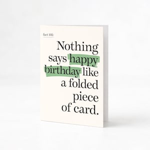 Cheeky Birthday Card • Funny Facts by FBC