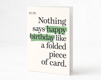 Cheeky Birthday Card • Funny Facts by FBC