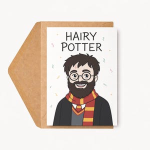 Hairy Potter Birthday Card • Funny Harry Potter Gift | FBC Pop Puns!