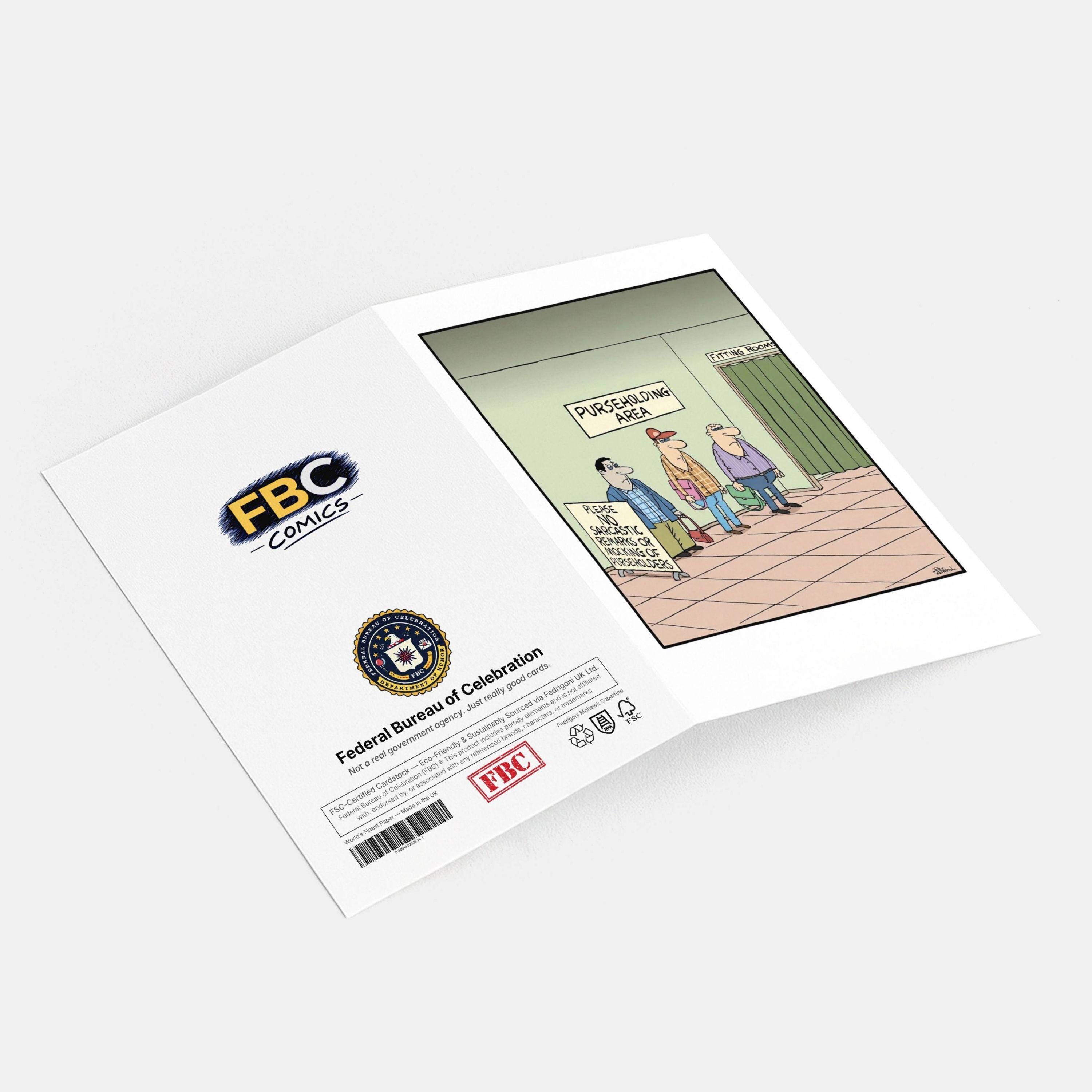 Shopping Comic • Hilarious Greeting Card for Him or Her | Friend ...