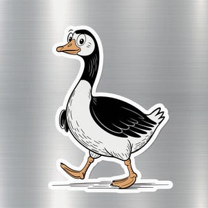 Imán de ganso divertido, pájaro de dibujos animados, decoración de cocina, imán de nevera, imán de animal lindo, regalo para amantes de los gansos