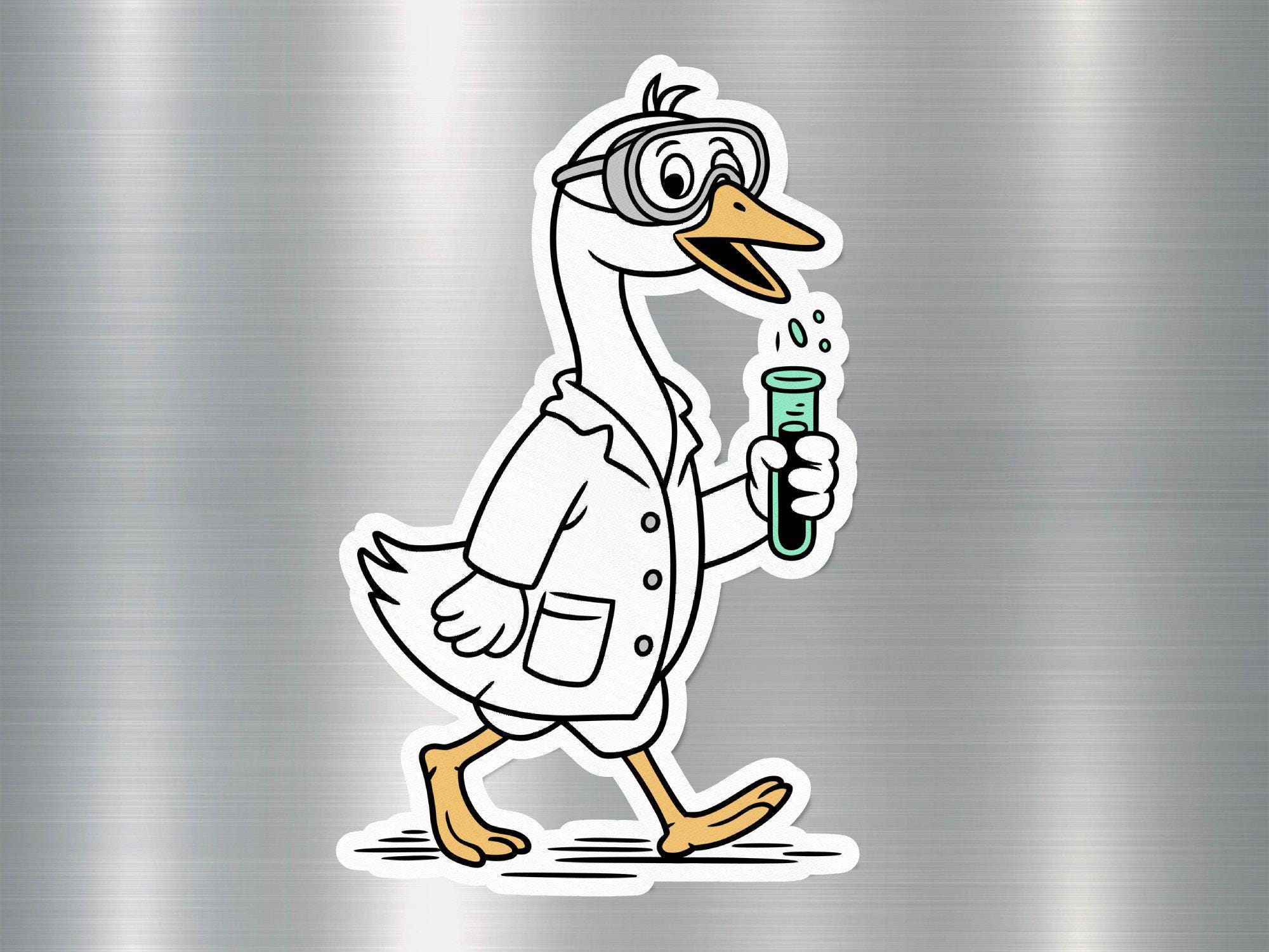 Gans Wissenschaftler Magnet, lustiges Tier Kühlschrankmagnet, Nerd Gans Laborkittel, cooler Magnet, nettes Geschenk für Wissenschaft Liebhaber, schrulliges Magnetdekor