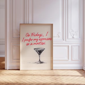 Espresso Martini Art Print | Cocktail Print | Martini Gifts | Martini Glass Decorations | Martini Printable Wall Decor | Mar Tini | Digital