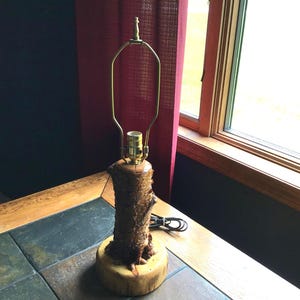 Rustic Adirondack Style Table Lamp