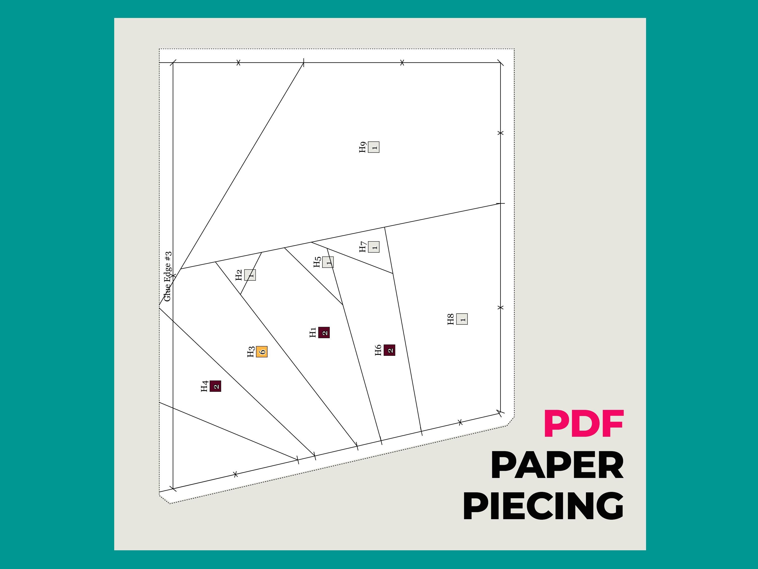 Chicken Quilt Block Pattern: Geometric Farmhouse Design (20x20
