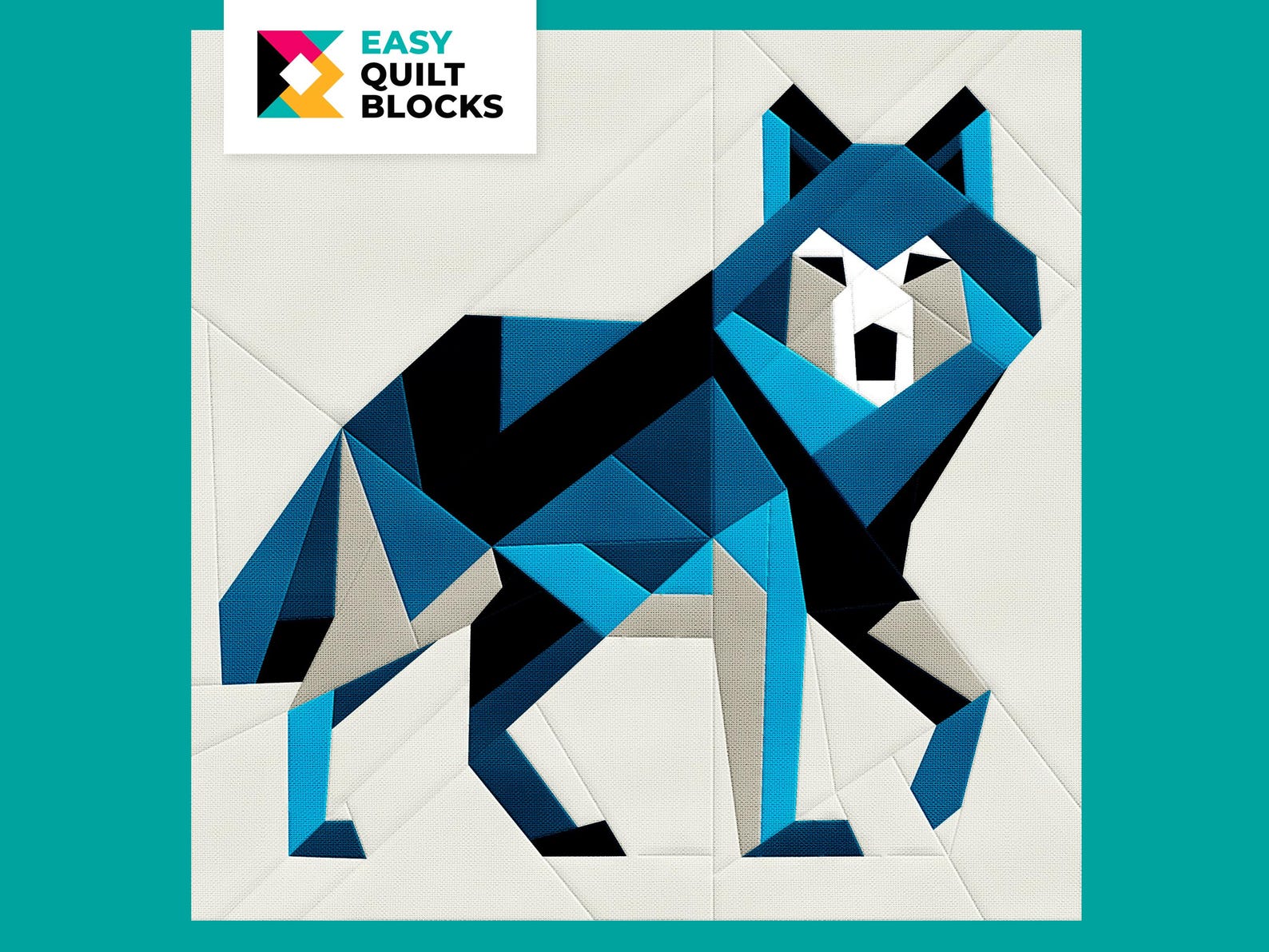 EASY Wolf QUILT Block | Majestic & Powerful Paper Piecing Pattern for ...