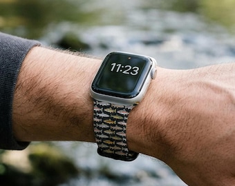 Trout Fish Pattern Apple Watch Band | Gift for Fisherman